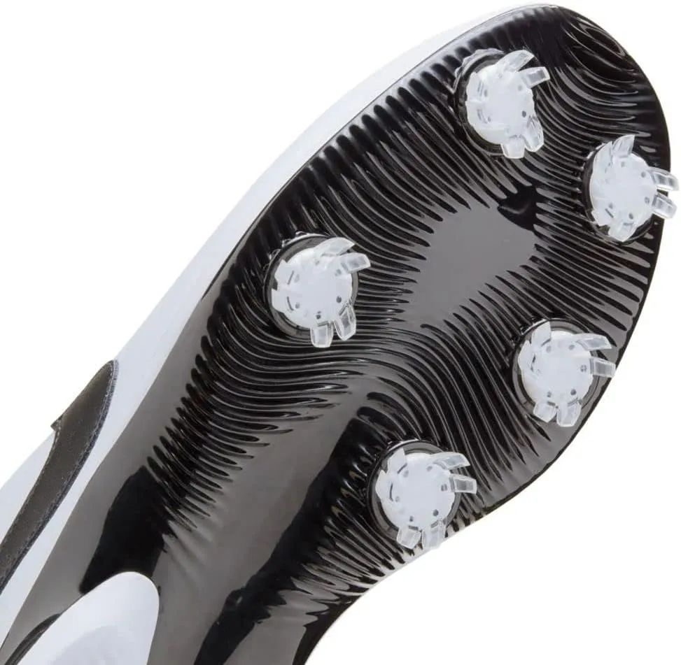 Nike Air Zoom Victory Tour 2 Spiked Golf Shoes, 9, White/Black/Metallic Platinum