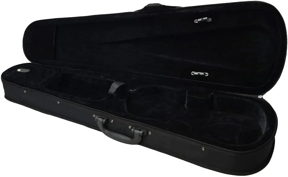 Nylon Black Triangle Enhanced 4/4 Acoustic Violin Case full (Black)