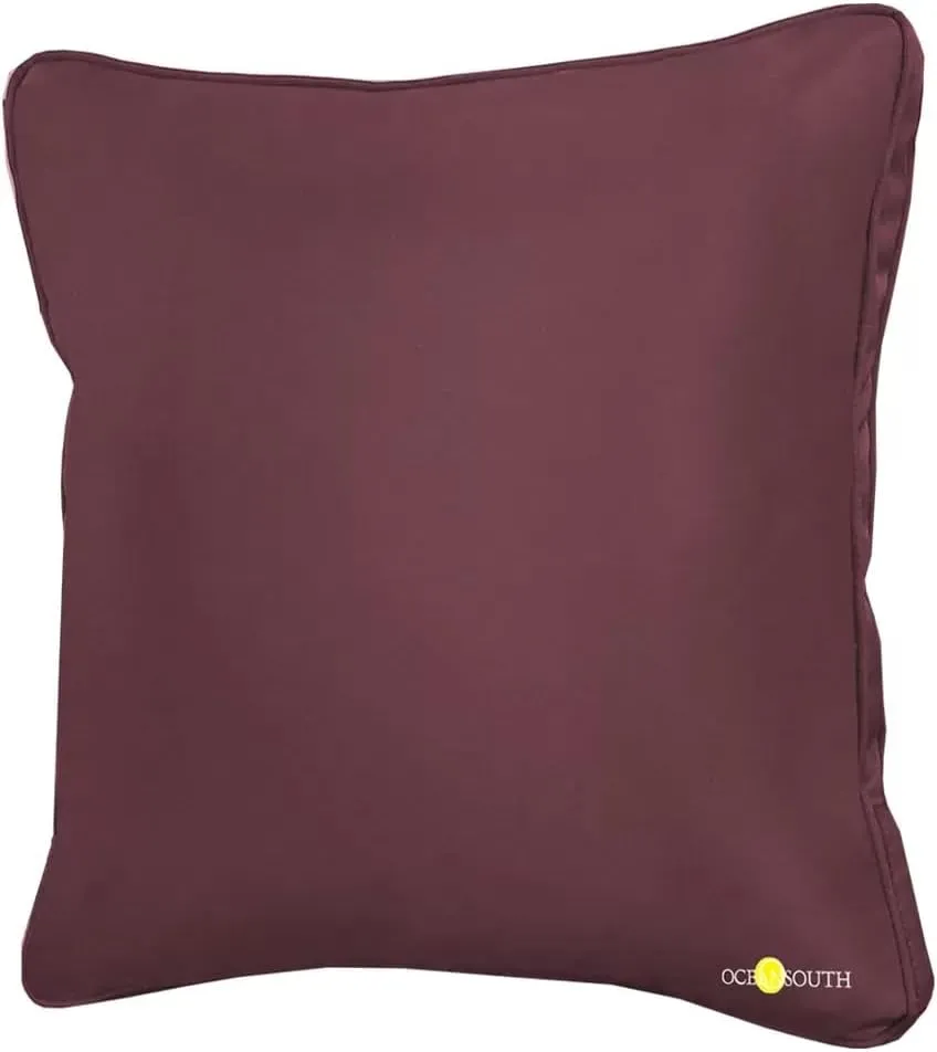 Oceansouth Boat Deck Pillow/Outdoor Waterproof Throw Pillow (Dark Gray, 16" x 16") Cushion Outdoor Furniture Lumbar Back for Chair Patio seat Cover Chairs Home Decor Pillows Waterproof Bed Cases