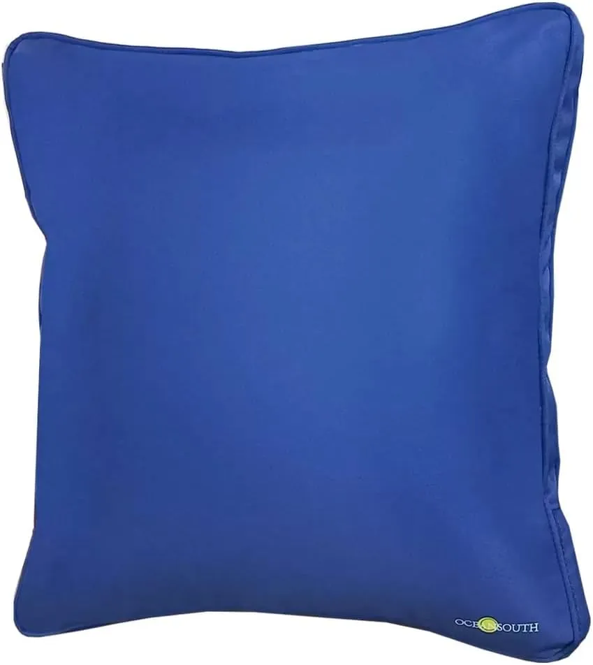 Oceansouth Boat Deck Pillow/Outdoor Waterproof Throw Pillow (Dark Gray, 16" x 16") Cushion Outdoor Furniture Lumbar Back for Chair Patio seat Cover Chairs Home Decor Pillows Waterproof Bed Cases