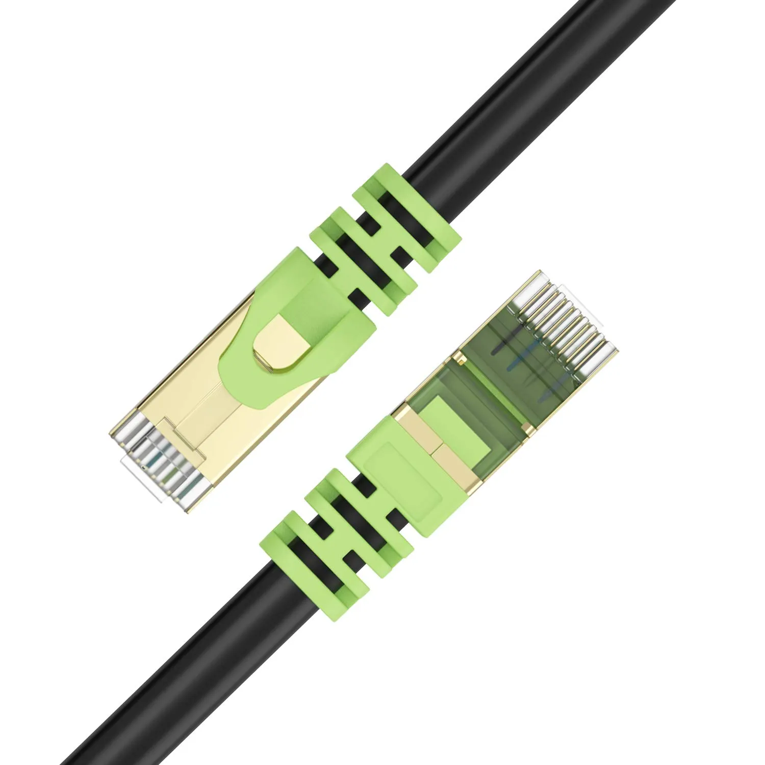 Outdoor Cat 7 Ethernet Cable 130ft, 26AWG Heavy-Duty Cat7 Networking Cord Patch Cable RJ45 Transmission Speed 10GbpsTransmission Bandwidth 600Mhz LAN Wire Cable SFTP Waterproof Direct Burial (130FT)