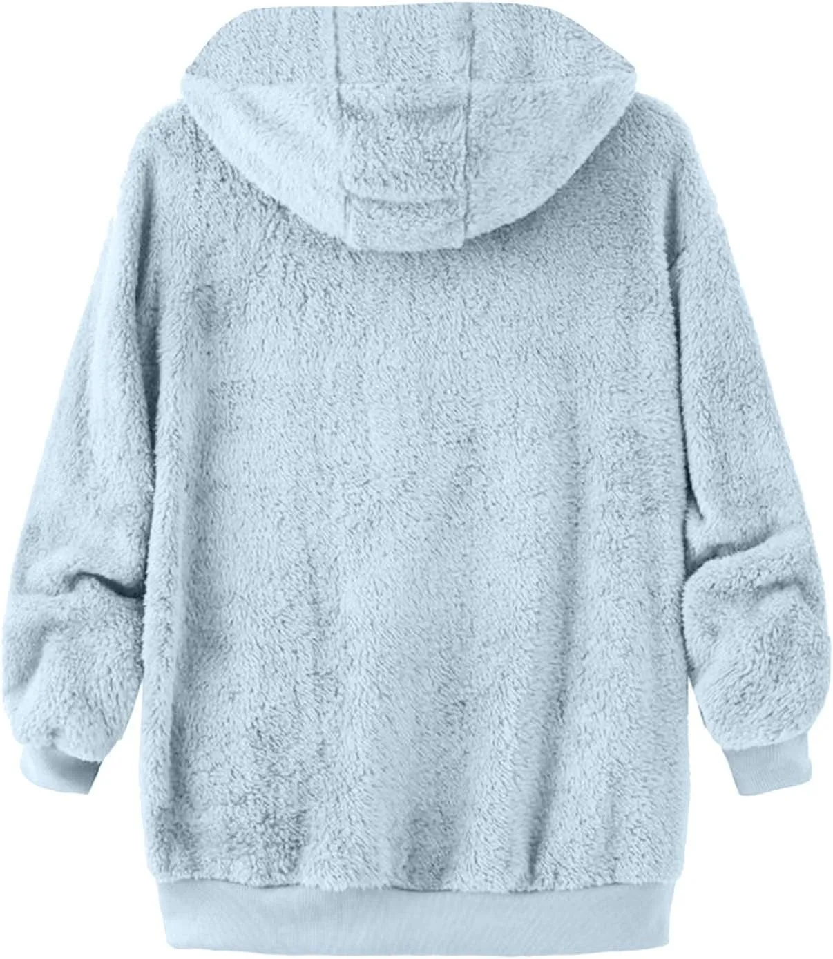 Oversized Fuzzy Fleece Jackets For Women Fashion 2024 Soft Faux Fur Cardigan Coat Shaggy Warm W