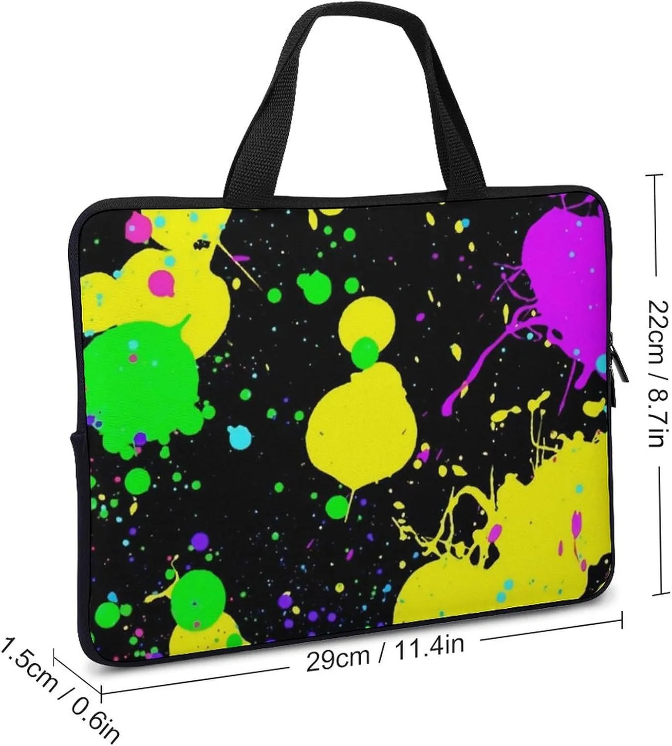 Painted American Flag Laptop Bag Waterproof Dustproof Crack Proof Large Capacity