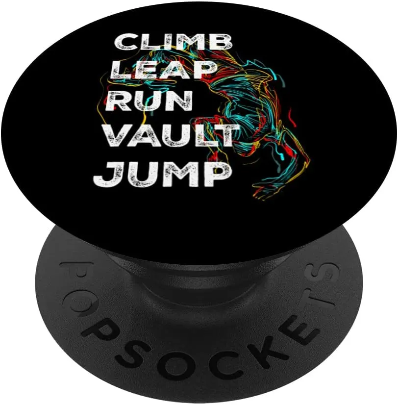 Parkour Climb Leap Run Vault Jump Acrobatic Athlete Freerun PopSockets Swappable PopGrip