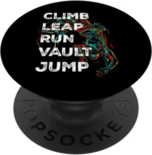 Parkour Climb Leap Run Vault Jump Acrobatic Athlete Freerun PopSockets Swappable PopGrip