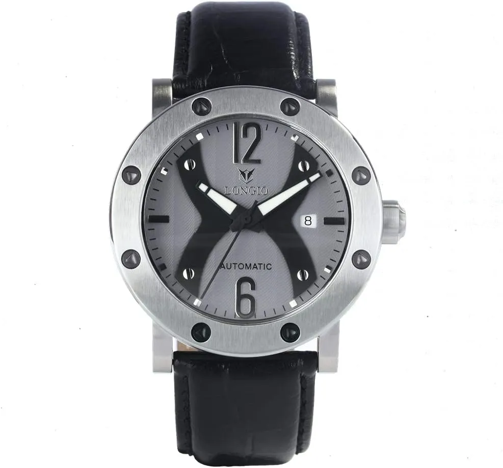 Parthenon Watch Men's Automatic Watches, Avant-Garde Designer Watch with Swiss Made ETA Movements Watch with Genuine Leather Band