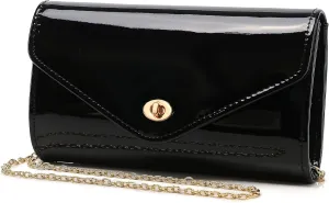 Patent leather envelope purse Shiny candy women's evening handbags for Concert Prom Party Present Handbag Purse