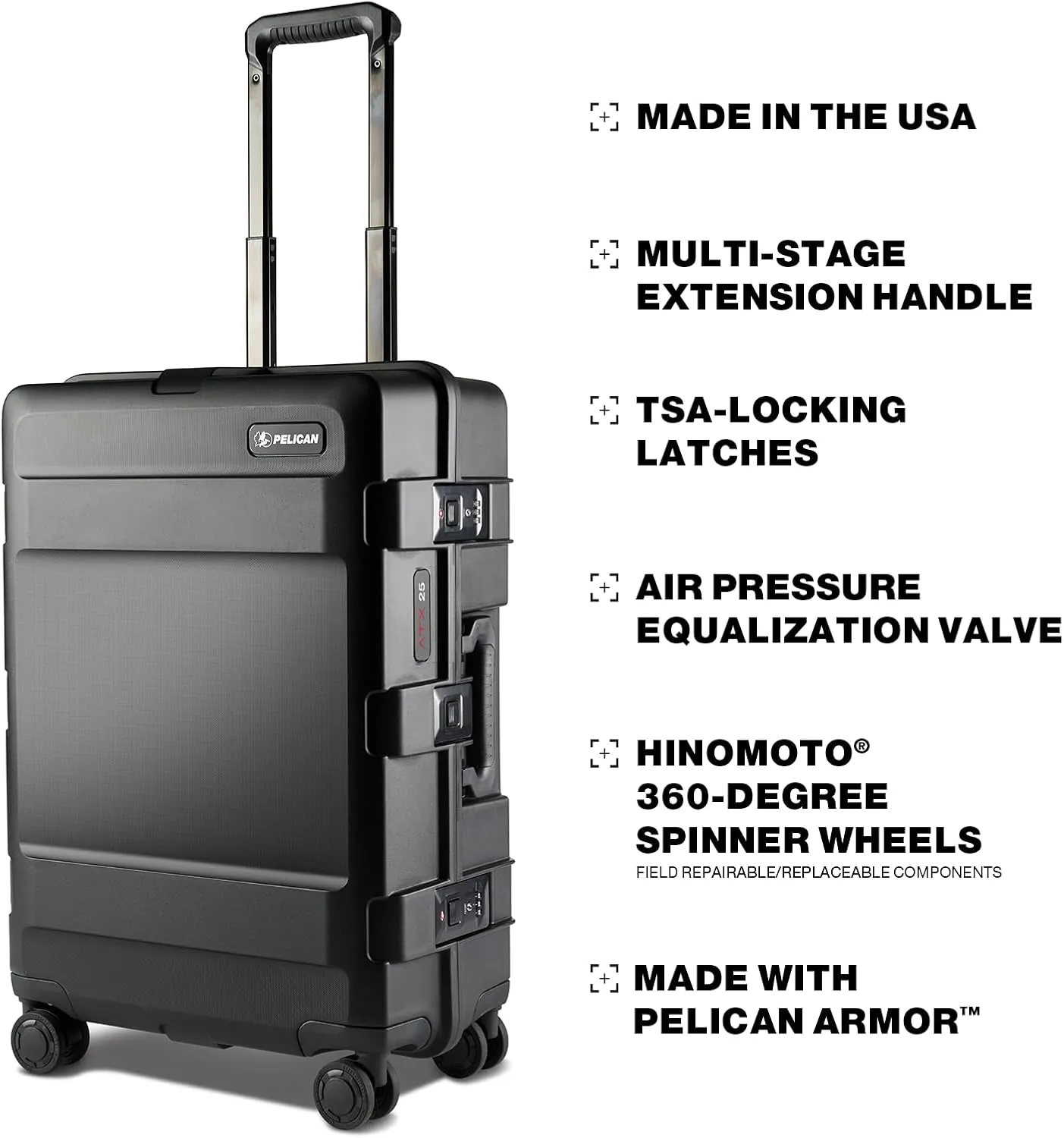 Pelican 25", Charcoal, Medium Size Check-in