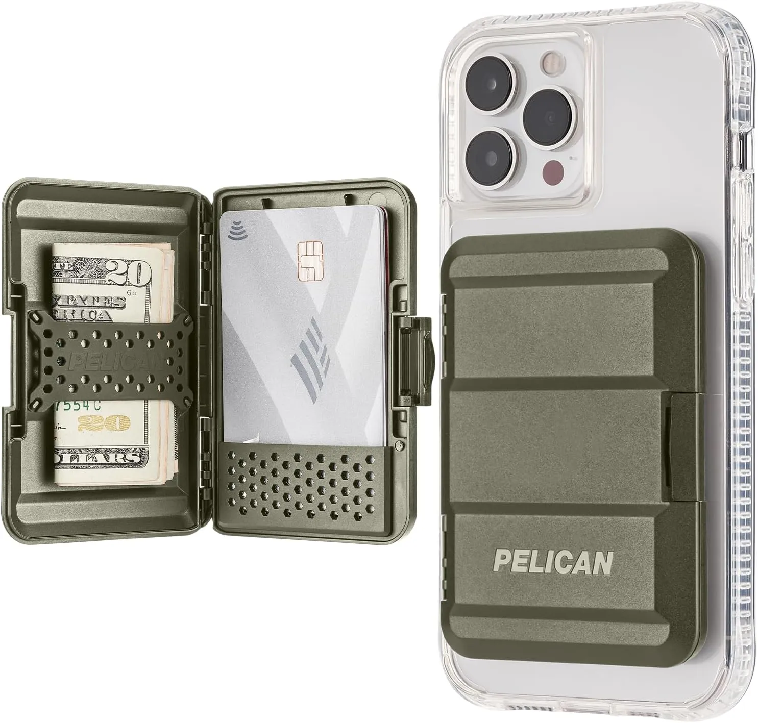 Pelican Magsafe Wallet, OD Green