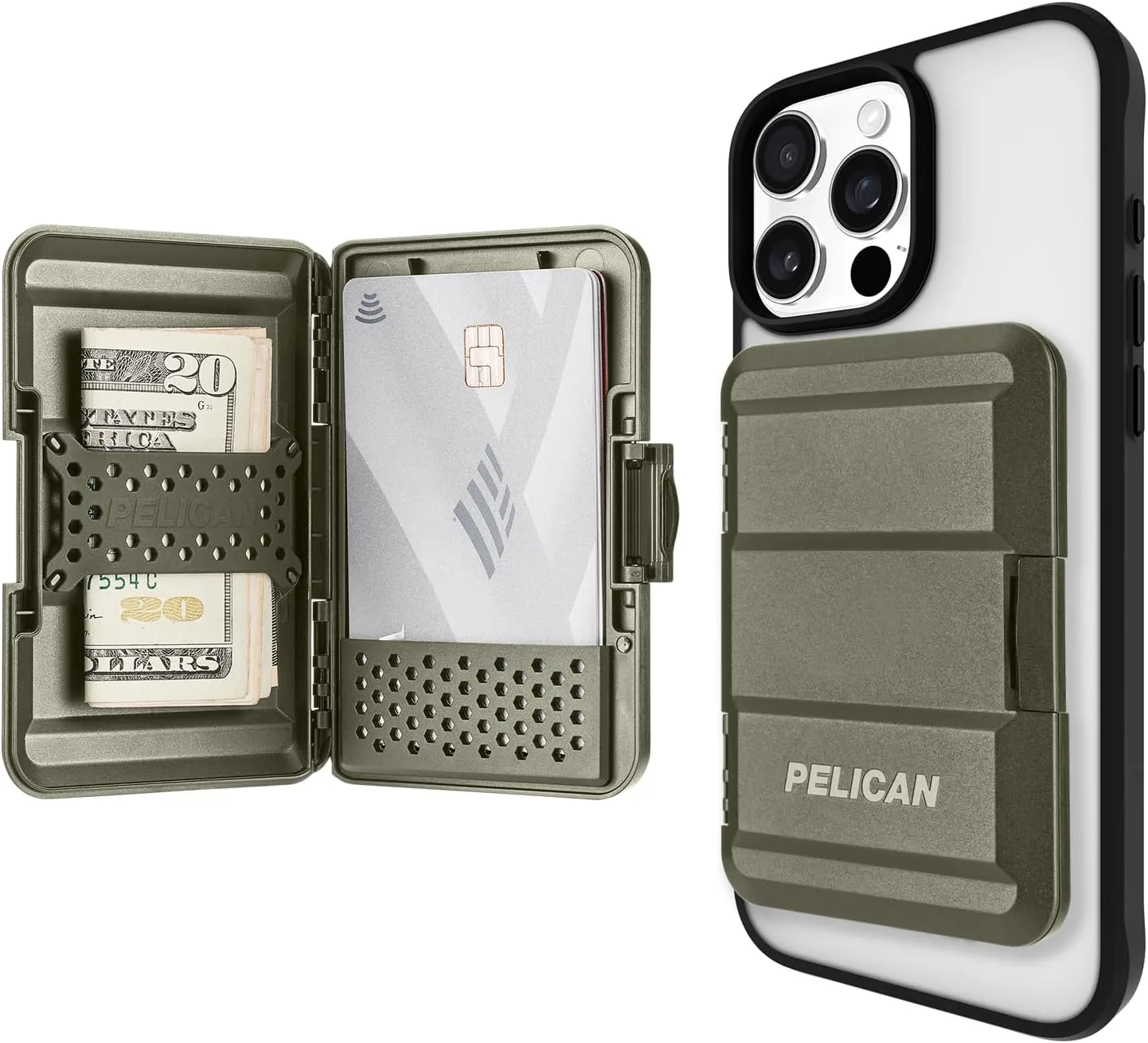 Pelican Magsafe Wallet, OD Green