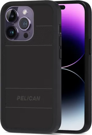 Pelican Protector Series - iPhone 14 Pro Case 6.1" [Compatible with MagSafe] Magnetic Phone Case with Anti-Scratch Tech [15FT MIL-Grade Drop Protection] Protective Cover for iPhone 14 Pro - Black