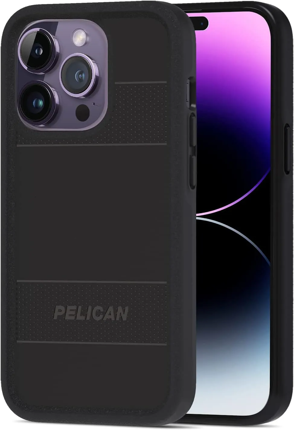 Pelican Protector Series - iPhone 14 Pro Case 6.1" [Compatible with MagSafe] Magnetic Phone Case with Anti-Scratch Tech [15FT MIL-Grade Drop Protection] Protective Cover for iPhone 14 Pro - Black