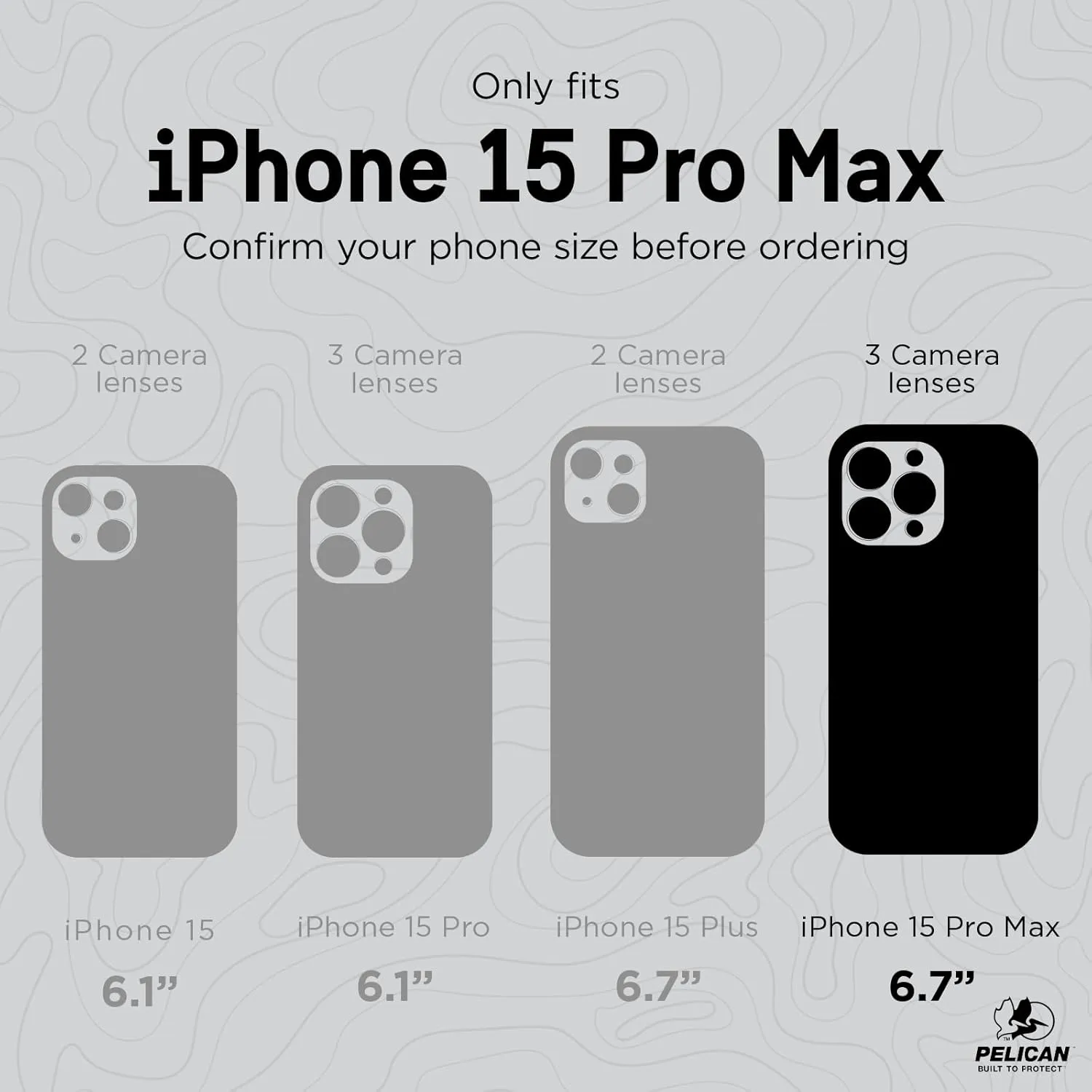 Pelican Shield 6.7" Apple iPhone 15 Pro Max Case - Compatible with MagSafe - 21FT MIL-STD Drop Protection - Magnetic Charging Phone Cases for iPhone 15 Pro Max with Belt Clip Holster Kickstand - Black