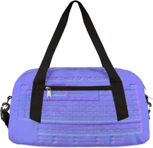 Periodic Table Of The Elements Kids Duffel Bag for Girls Boys Teens, Neon Pattern Dance Bag Overnight Small Duffel Bag Carry On Weekend Sports Gym Travel Bag for School Practice Gymnastics Ballet