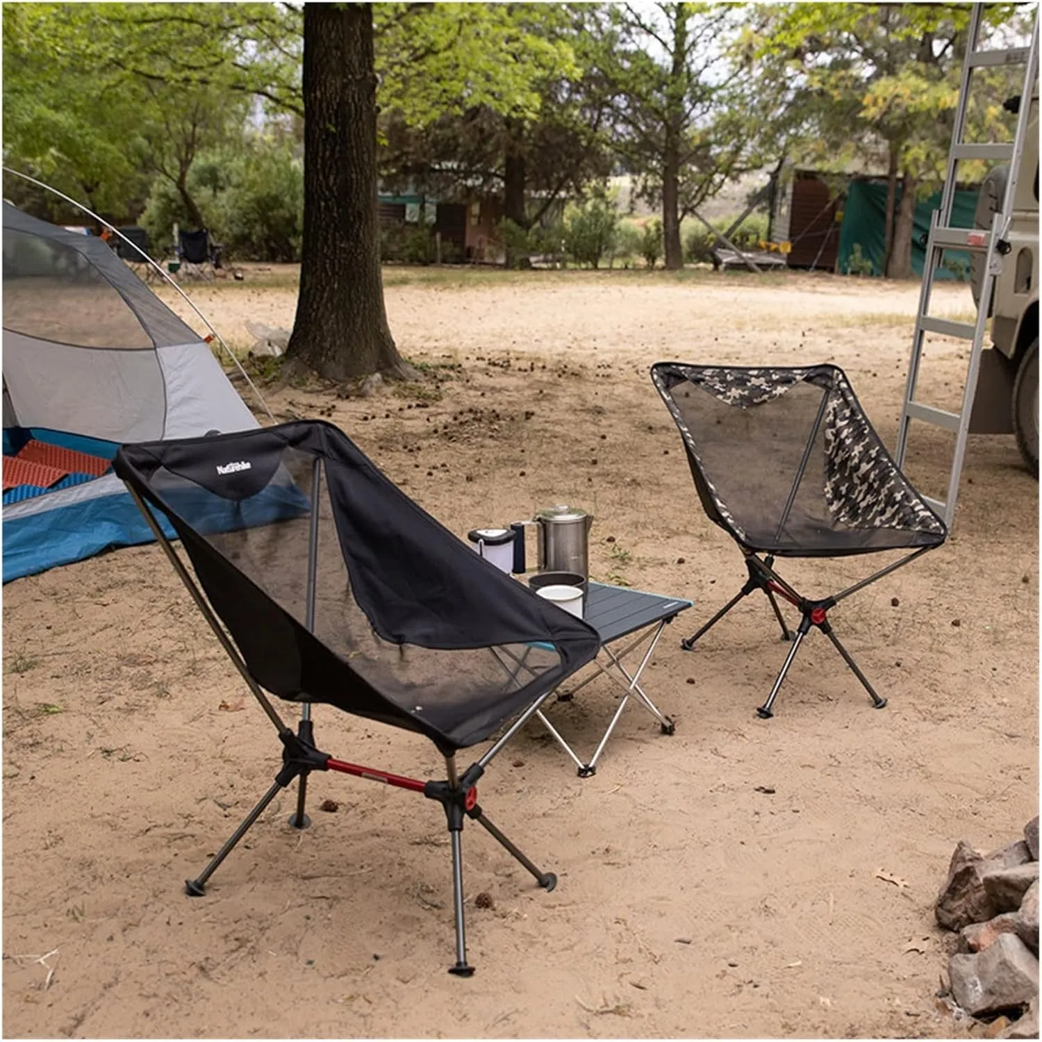 Portable Folding Compact Camping Chair Aluminum Mesh Beach Picnic Fishing Chair NH19JJ005 (A)