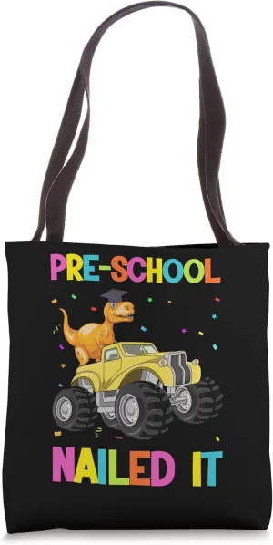 pre-school nailed it pre-school Tote Bag