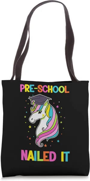 pre-school nailed it pre-school Tote Bag