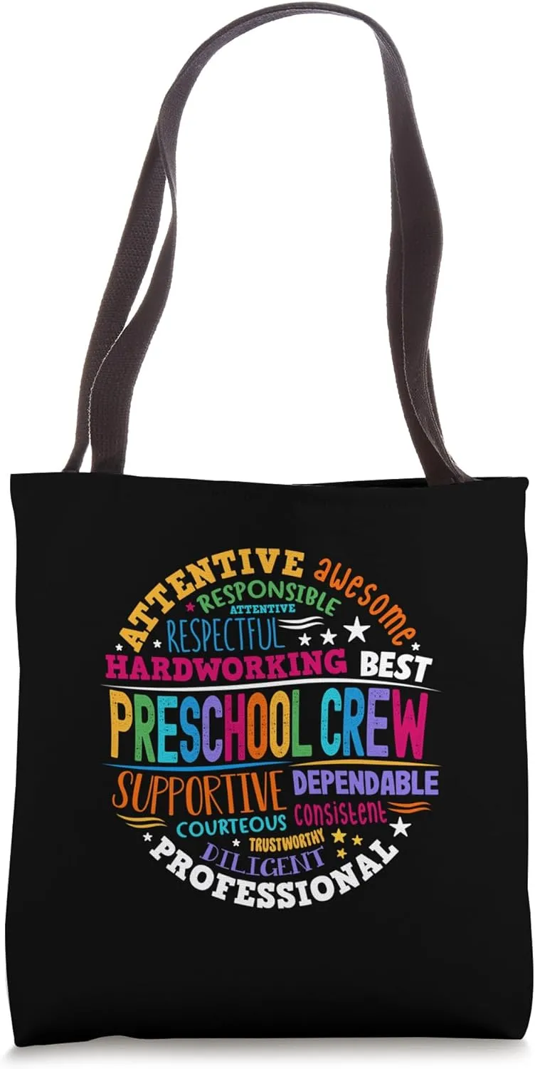 Preschool Crew Back To School Teacher Appreciation Week Tote Bag