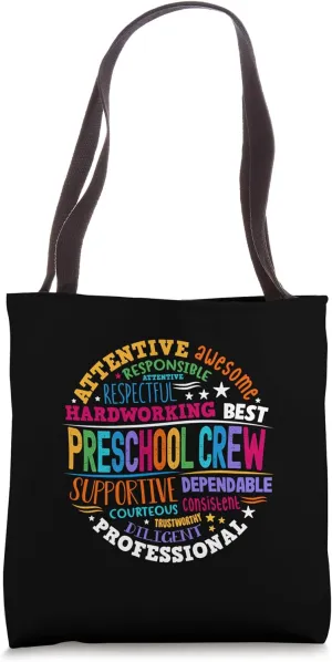 Preschool Crew Back To School Teacher Appreciation Week Tote Bag