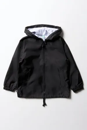 Primary School Rain Jacket Black