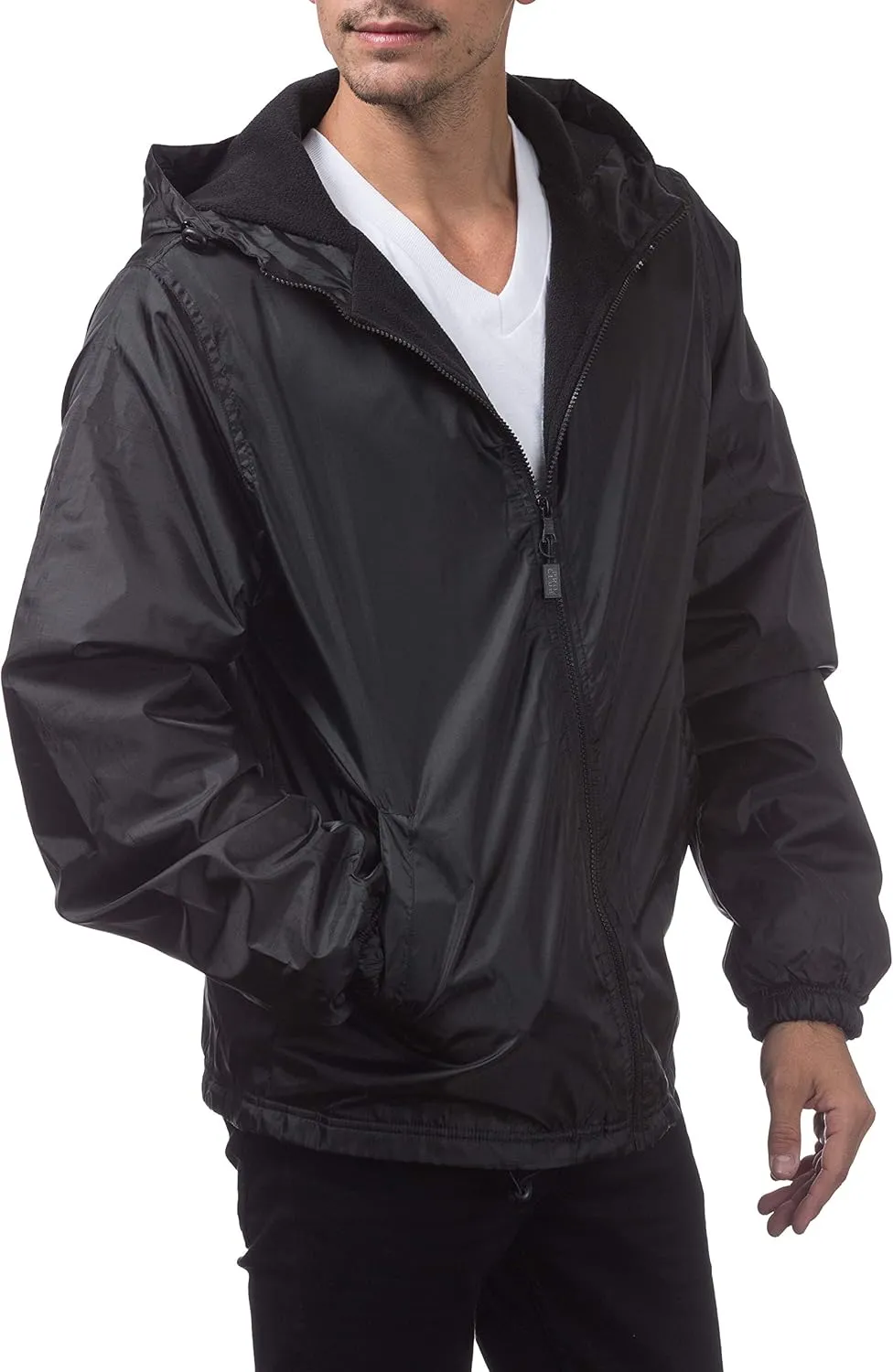 Pro Club Fleece Lined Windbreaker Jacket