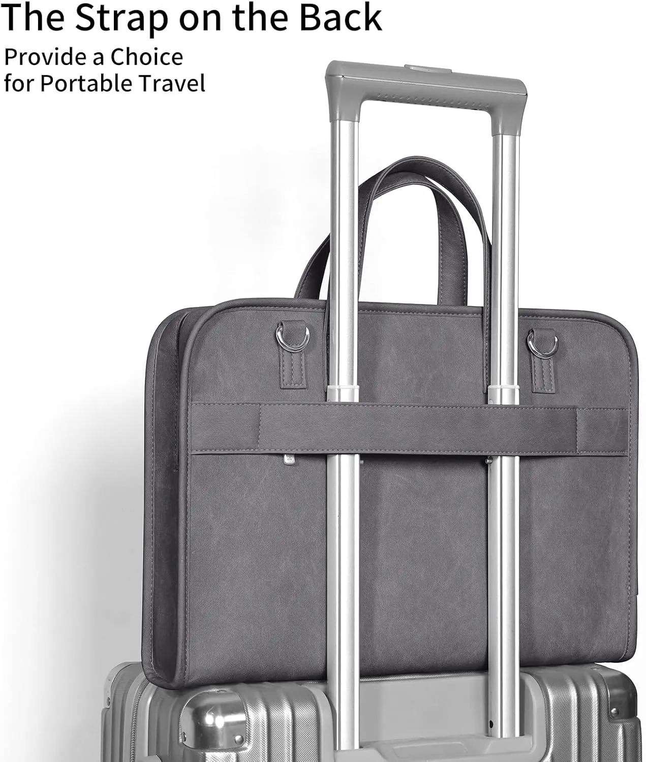 Protective Sleeve Case Bag Compatible with MacBook Pro 16 Inch, 15.6 inch, HP, Dell, Acer Aspire, Asus Notebook, Computer Bag with Shoulder Strap,Pocket,Handle, Gray