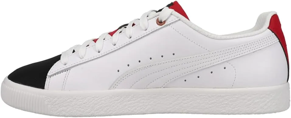 Puma Mens Clyde Global Futurism Lace Up Sneakers Shoes Casual - White