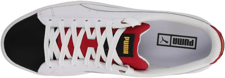 Puma Mens Clyde Global Futurism Lace Up Sneakers Shoes Casual - White