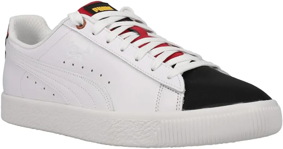 Puma Mens Clyde Global Futurism Lace Up Sneakers Shoes Casual - White