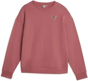 PUMA Womens Better Essentials Crew Neck Sweatshirt Casual - Red - Size M