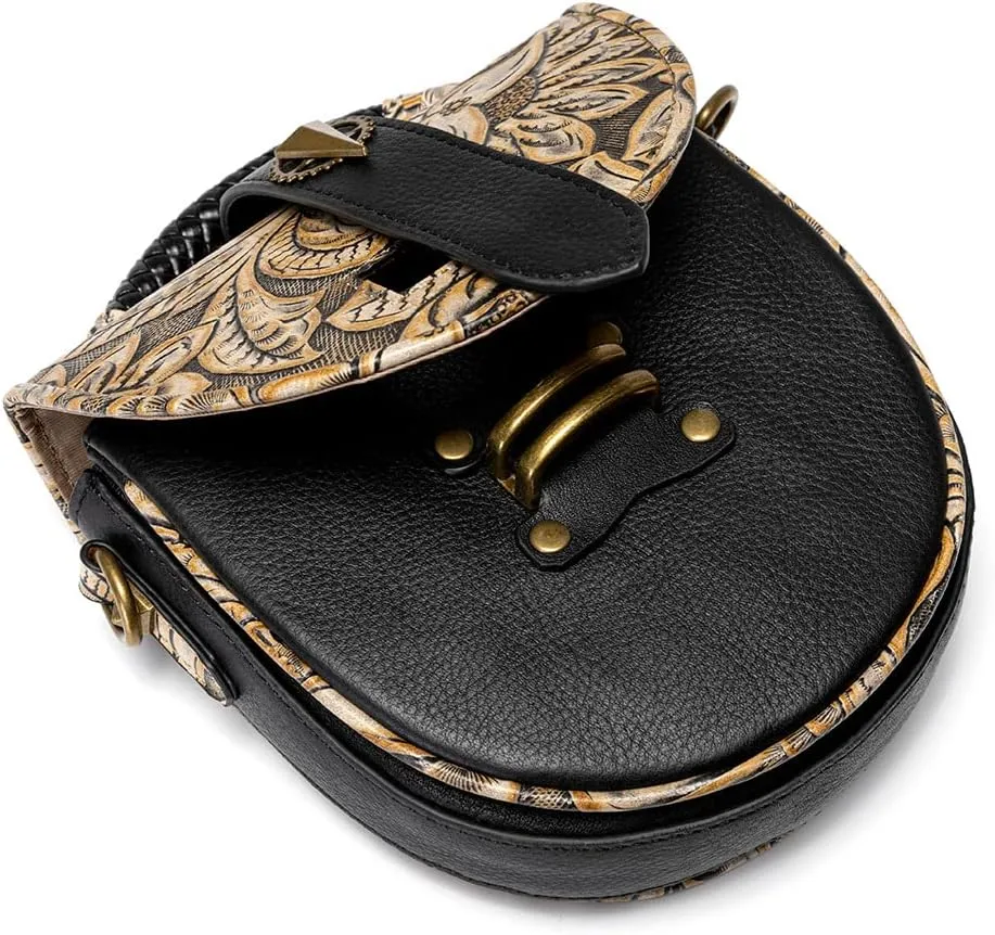Punk Rock Purse, Gothic Crossbody Bag, Goth Shoulder Messenger Bag
