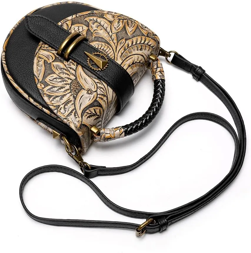 Punk Rock Purse, Gothic Crossbody Bag, Goth Shoulder Messenger Bag