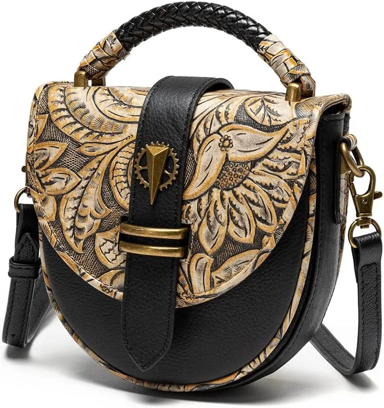 Punk Rock Purse, Gothic Crossbody Bag, Goth Shoulder Messenger Bag