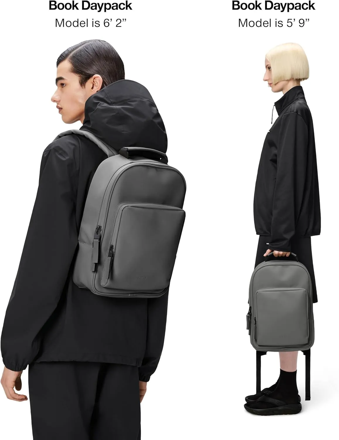 RAINS Book Daypack (Grey)