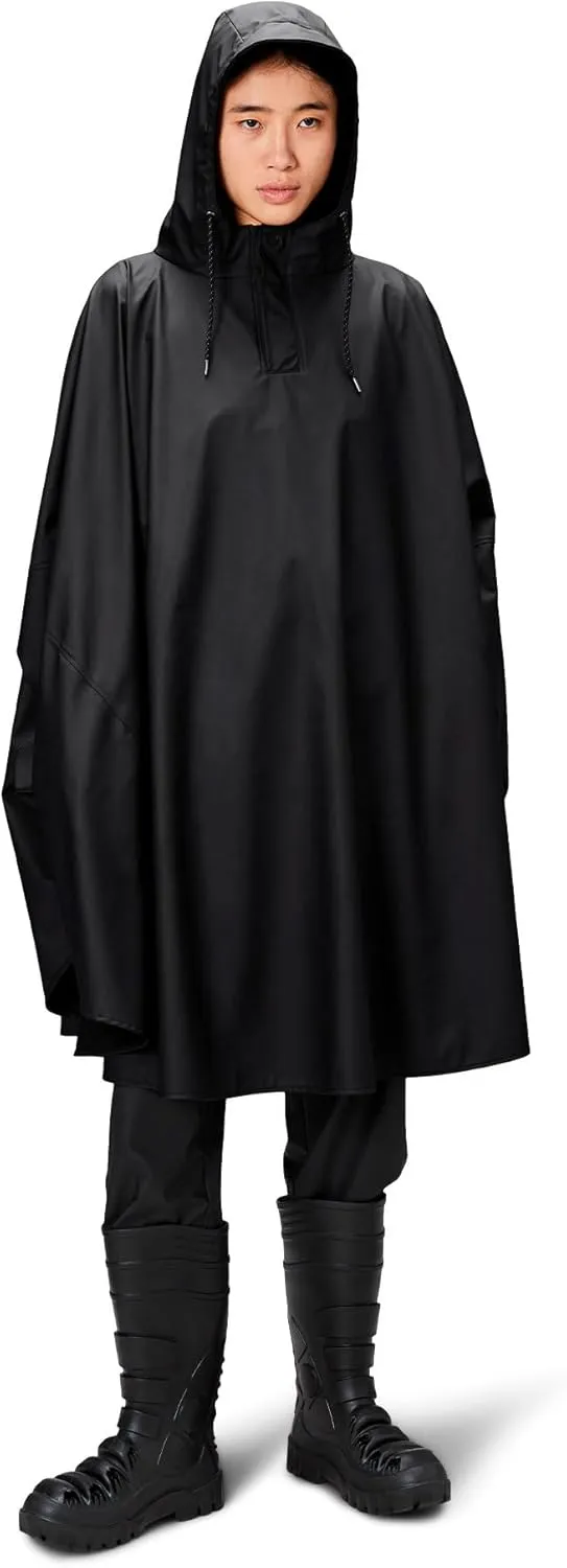 RAINS Cape - Waterproof Poncho with Hood Ponchos for Adults - For Men and Women