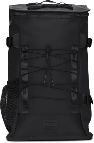 RAINS Trail Mountaineer Bag - Waterproof, Unisex, Sporty Rucksack for Work, higher education, Travel (Black)