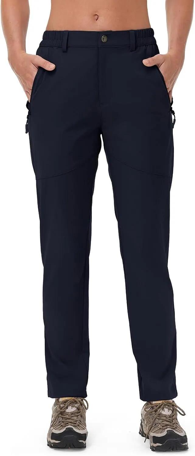 Rdruko Women's Hiking Pants Lightweight Quick Dry Water Resistant Outdoor Travel Fishing Pants with Pockets