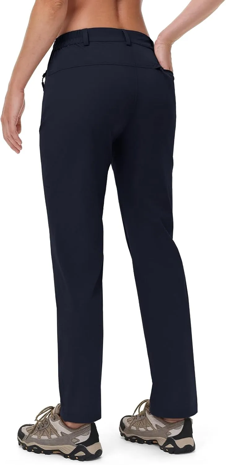 Rdruko Women's Hiking Pants Lightweight Quick Dry Water Resistant Outdoor Travel Fishing Pants with Pockets