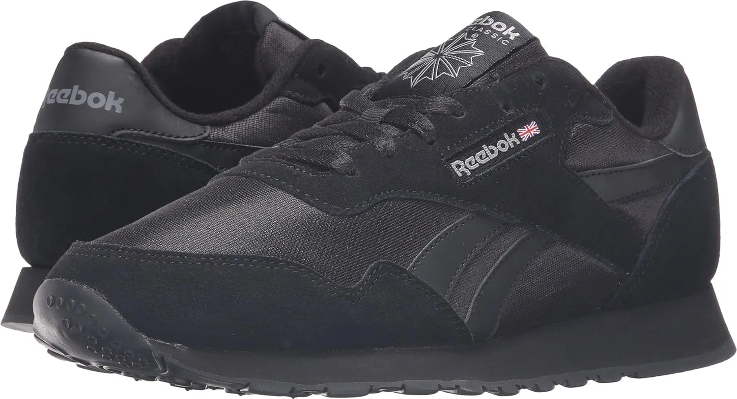Reebok Mens Classic Cushioned Footbed Faux Leather Running & Training Shoes