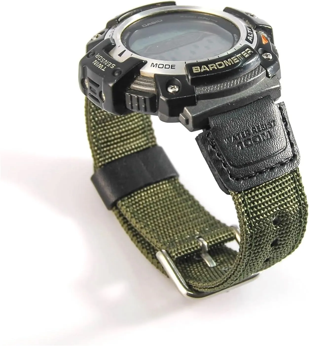 Replacement Wristband Strap Fit For Digital Watch AQ-S810W SGW-300H SGW-400H Nylon   Leather waterproof Watchbands