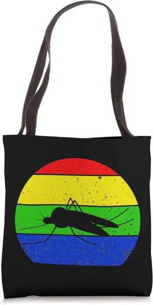 Retro Mosquito Vintage Mosquito Silhouette Mosquito Animal Tote Bag