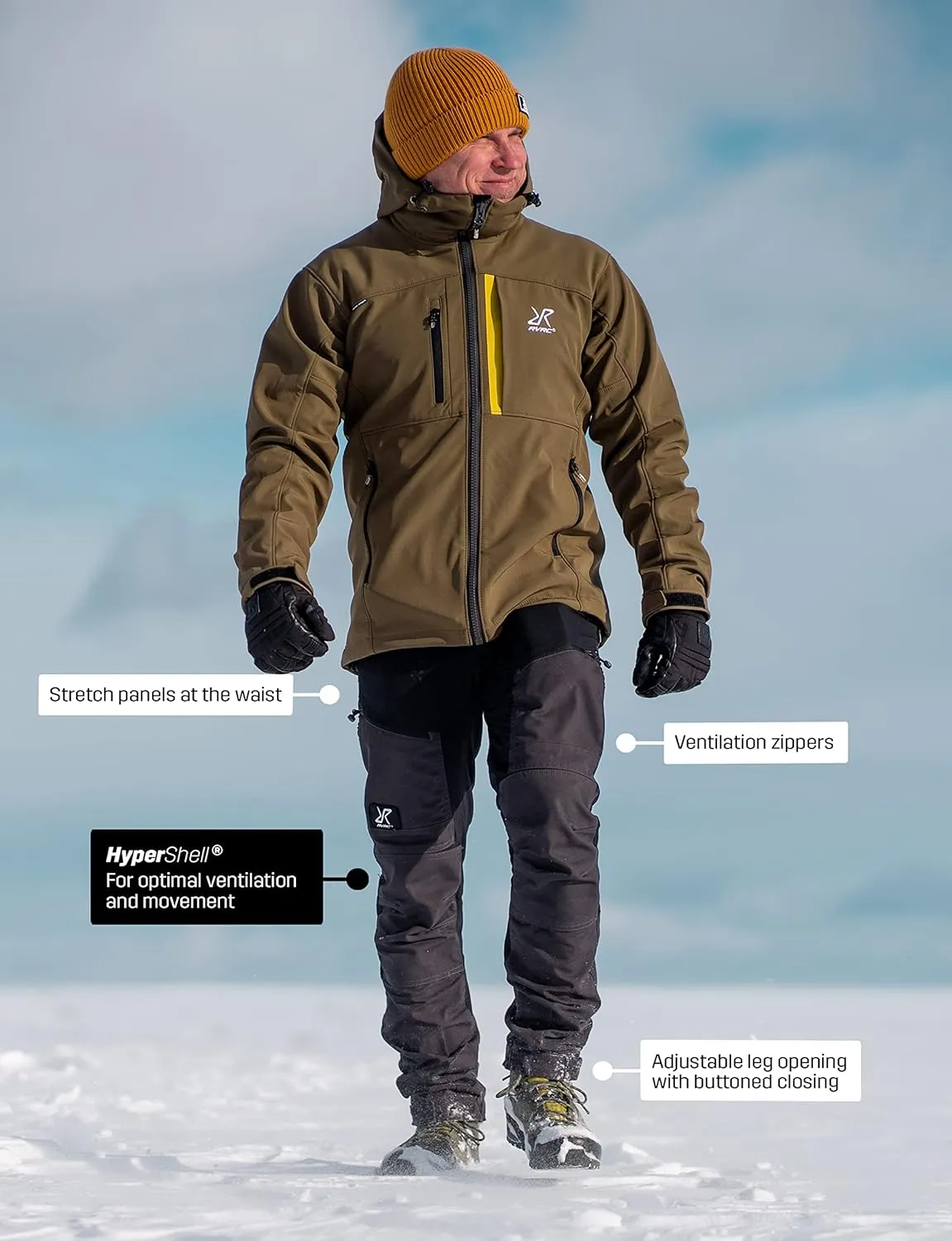 RevolutionRace Men’s RVRC GP Pro Pants, Durable and Ventilated Pants for All Outdoor Activities