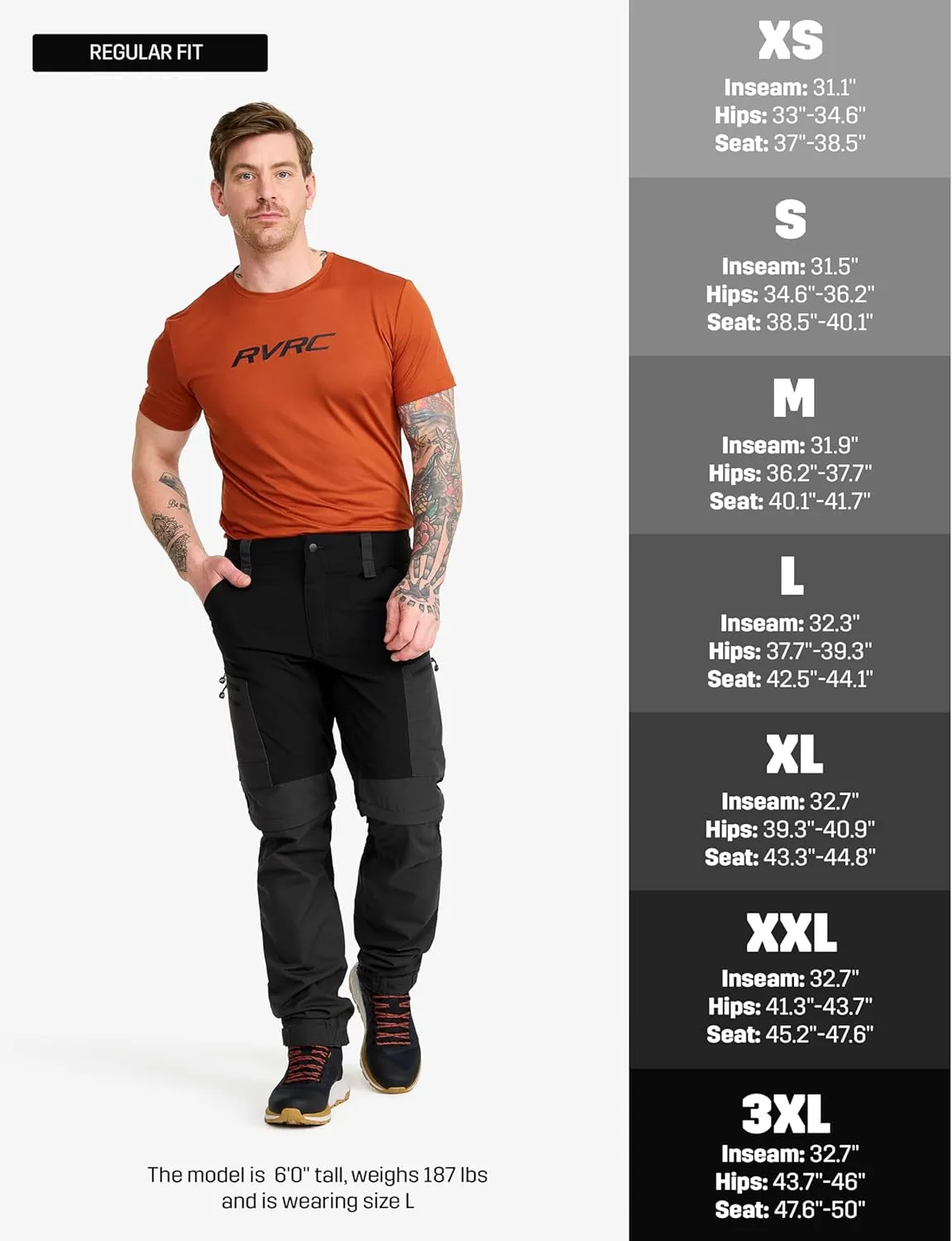 RevolutionRace Men’s RVRC GP Pro Zip Off Pants, Durable, Ventilated and Convertible Pants for All Outdoor Activities