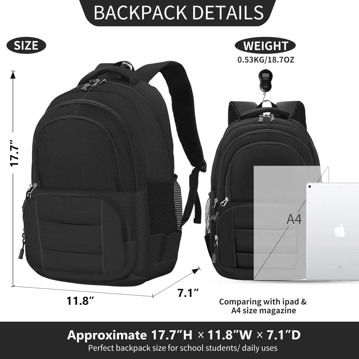 rickyh style Lightweight Elementary Durable Backpack Student Kids Waterproof Backpack