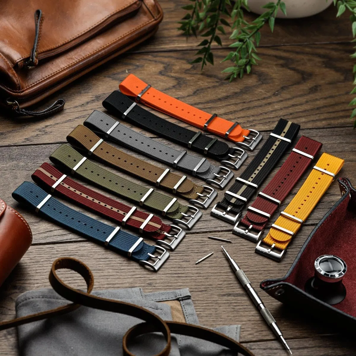 Ridge Military Nylon Watch Strap. Nylon Mens Replacement Watch Strap. Rugged, Quick-Drying and Secure Wristwatch Strap for Outdoor Activities - 18mm, 19mm, 20mm, 21mm, 22mm, 24mm