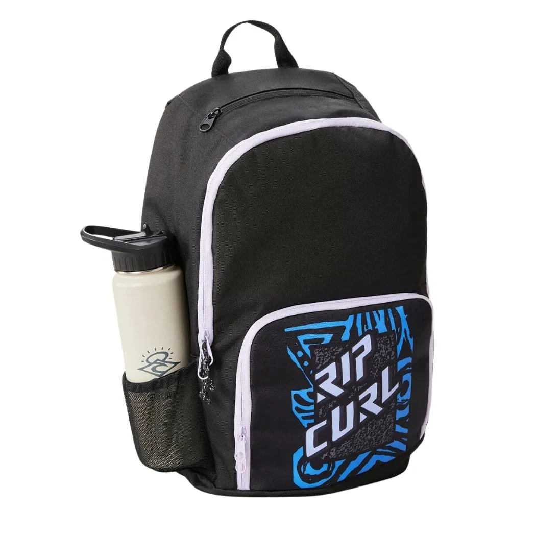 Rip Curl Evo 24L Shred Rock Backpack Black Blue Multi