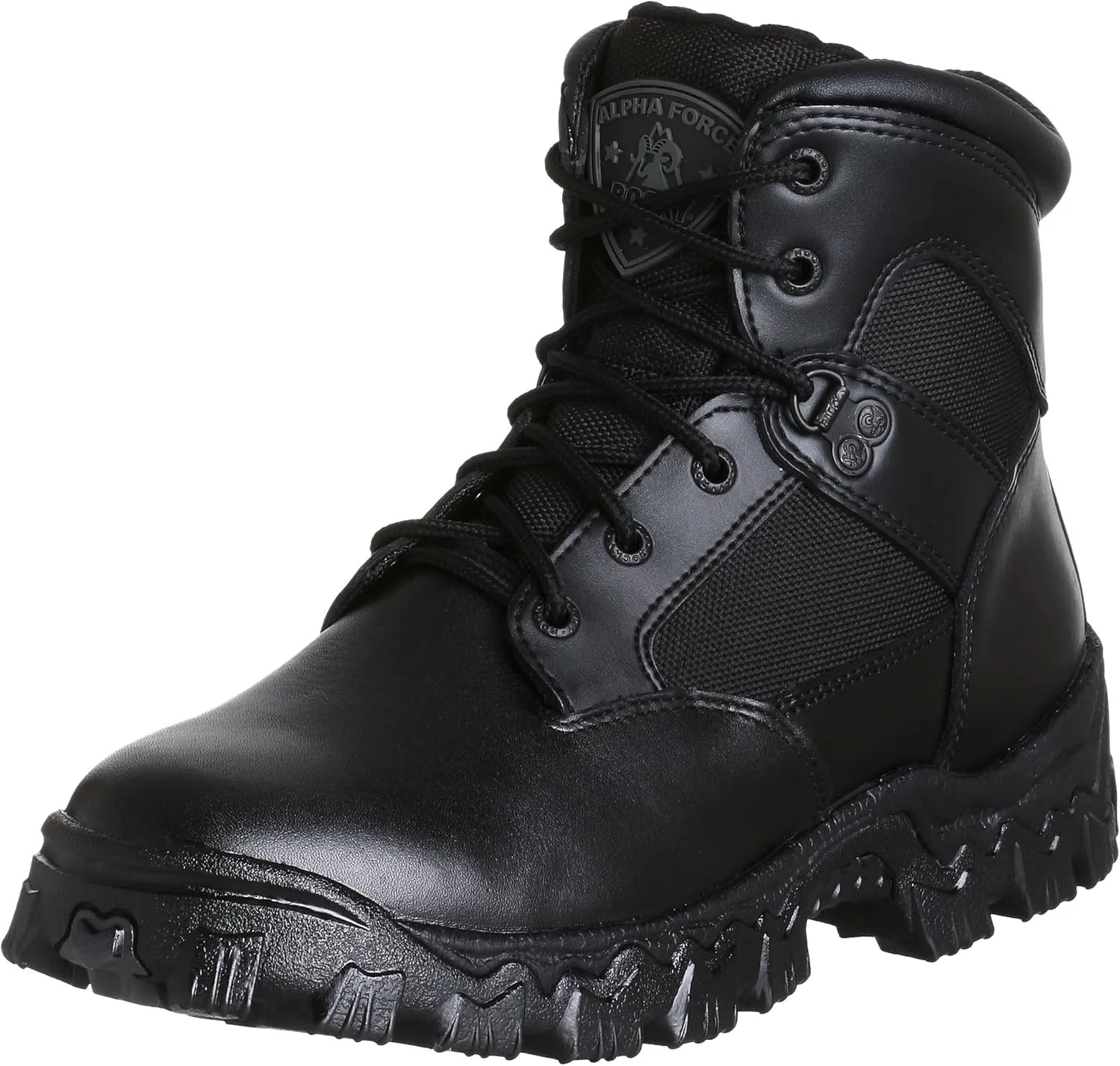 ROCKY Alpha Force Waterproof Public Service Boot, Black, Size 11.5(ME)