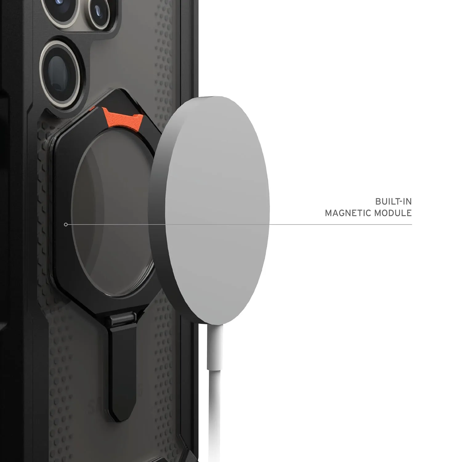 Samsung Galaxy S24 Ultra Plasma XTE Rugged Featherlight Shockproof Protective, Magnetic Ring Holder, Kickstand with Magsafe - Ash