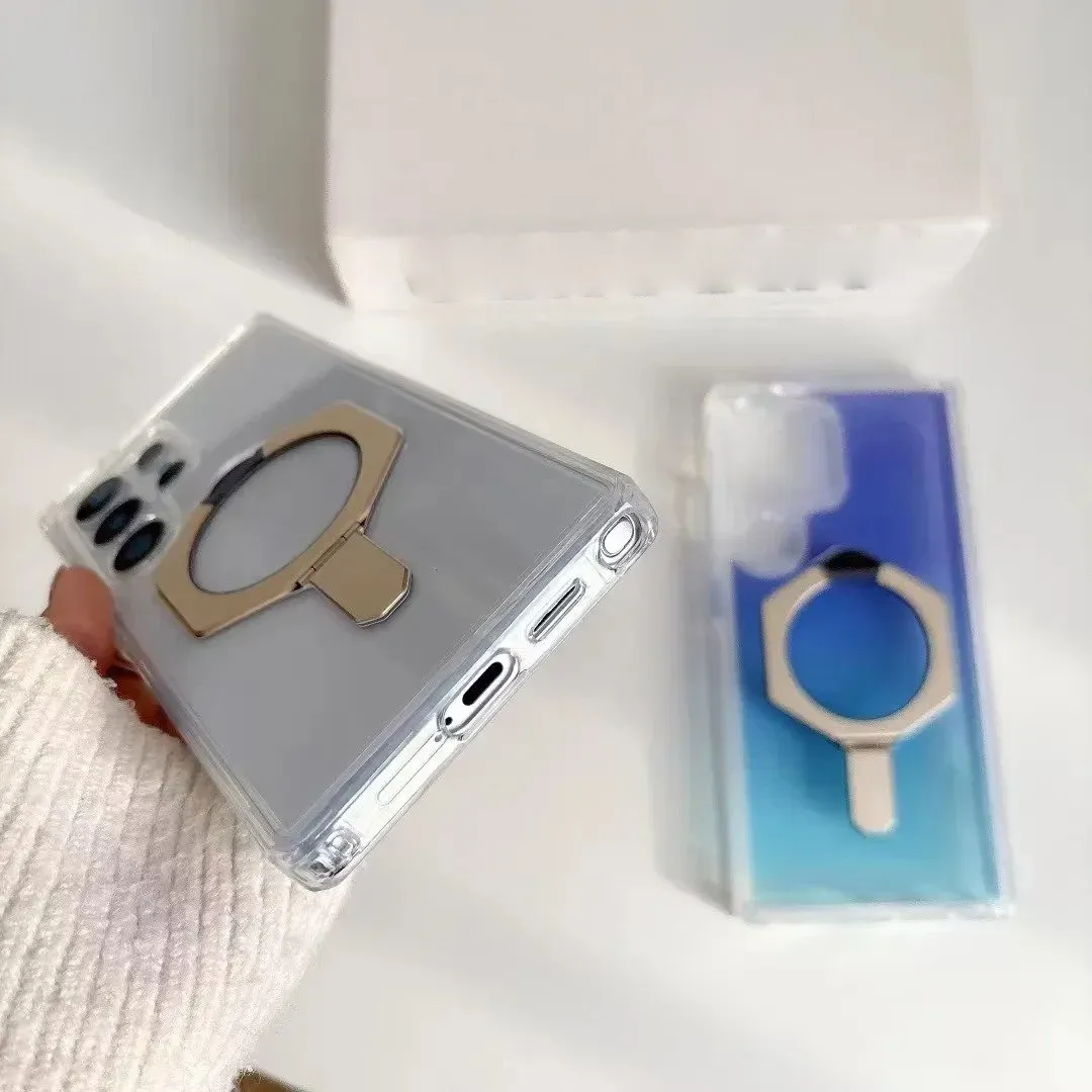 Samsung Galaxy S24 Ultra Shockproof Protective, Magnetic Ring Holder, Kickstand with Magsafe