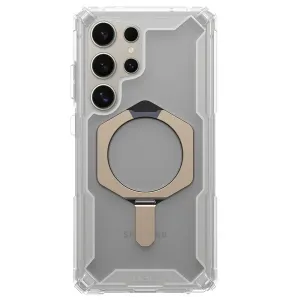 Samsung Galaxy S24 Ultra UAG Case, Plasma XTE Rugged Featherlight Shockproof Protective, Magnetic Ring Holder, Kickstand with Magsafe - Clear